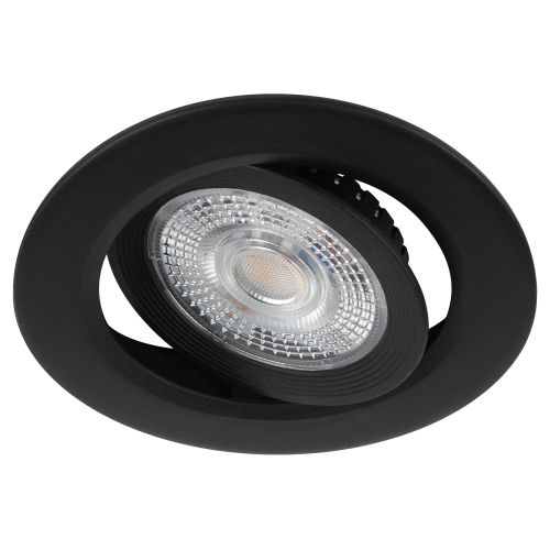 светильник светодиодный kl led 25a-5 3k bk set 10 5вт 3000к ip20 встраив. круглый поворотн. черн. (уп.10шт) эра б0070935 от BTSprom.by
