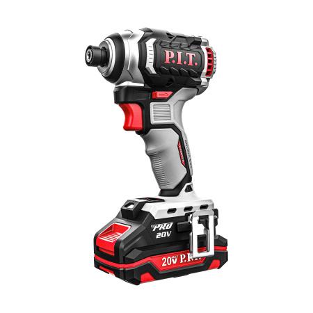 винтоверт аккумуляторный бесщеточный impact 20в 170нм 3 скорости hex 1/4дюйм 2х2а.ч заряд. устр. (кейс) p.i.t. psd20h-170a/2 от BTSprom.by