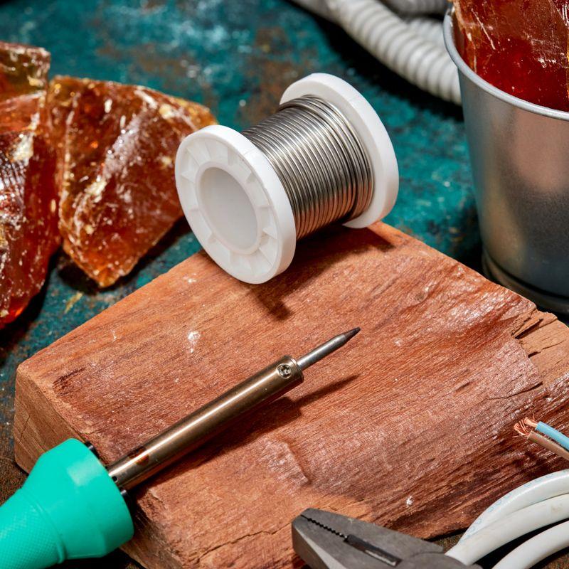  Припой ПОСу 95-5 100г d2мм (олово 95% сурьма 5%) бессвинцовый ГОСТ 21931-76 катушка Rexant 09-3513 фото в каталоге от BTSprom.by