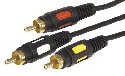 шнур 3rca plug - 3rca plug 1.5м (gold) (уп.10шт) rexant 17-0212 от BTSprom.by