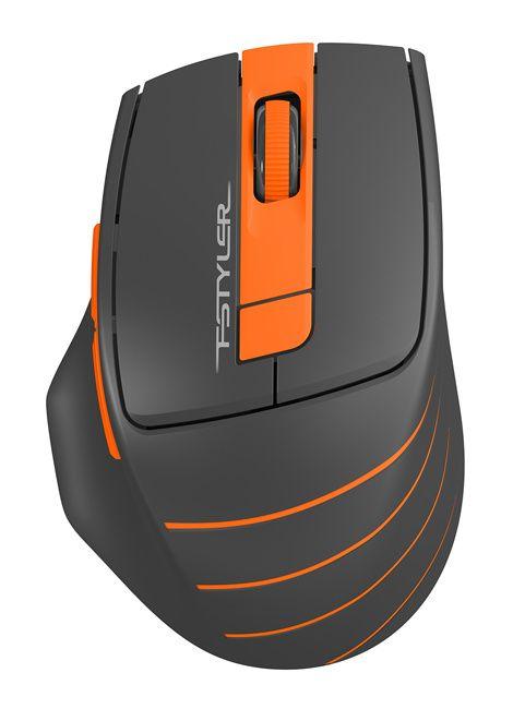 мышь fstyler fg30 сер./оранж. оптическая 2000dpi беспроводная usb 6but fg30 orange a4tech 1147562 от BTSprom.by