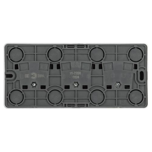  Розетка 3-м ОП Эксперт 11-2208-03 16А IP20 250В 3х2P+E Schuko с заземл. алюм. Эра Б0063010 фото в каталоге от BTSprom.by