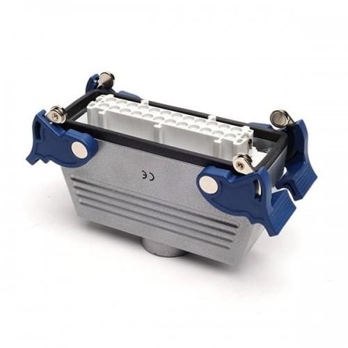 кожух с гнездом24 полюса 16а верхний ввод 4 фиксатора emas ebm24pu34 от BTSprom.by