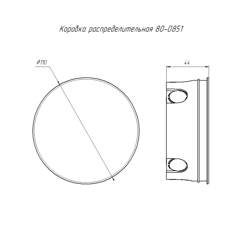  Коробка распределительная СП 80-0851 безгалогенная (HF) 106х42 Промрукав 80-0851 фото в каталоге от BTSprom.by