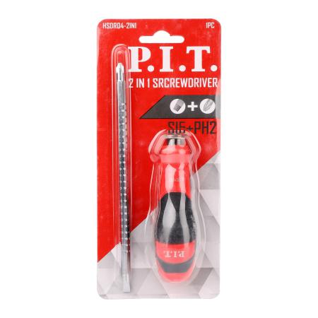 отвертка комбинированная hsdr04-2in1 (207мм двухсторонняя ph2+sl6) p.i.t. hsdr04-2in1 от BTSprom.by