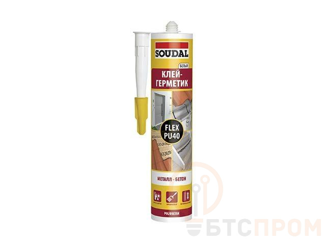 Клей-герметик полиуретановый "Soudal" Flex PU40 черный 300 мл 137855 фото в каталоге от BTSprom.by  Клей-герметик полиуретановый "Soudal" Flex PU40 черный 300 мл 137855 фото в каталоге от BTSprom.by
