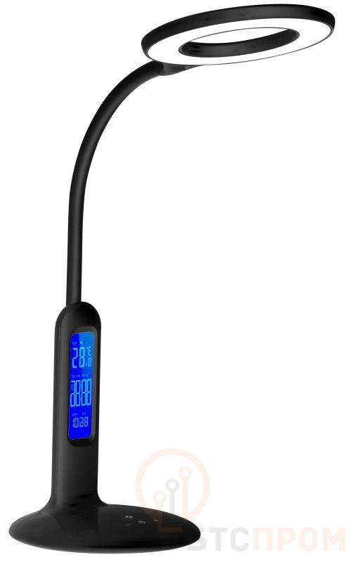 Светильник настольный KD-823 C02 LED 8Вт 230В 500лм сенс. термометр рег.ярк и цвет.темп. черн.Camelion 14415 фото в каталоге от BTSprom.by  Светильник настольный KD-823 C02 LED 8Вт 230В 500лм сенс. термометр рег.ярк и цвет.темп. черн.Camelion 14415 фото в каталоге от BTSprom.by