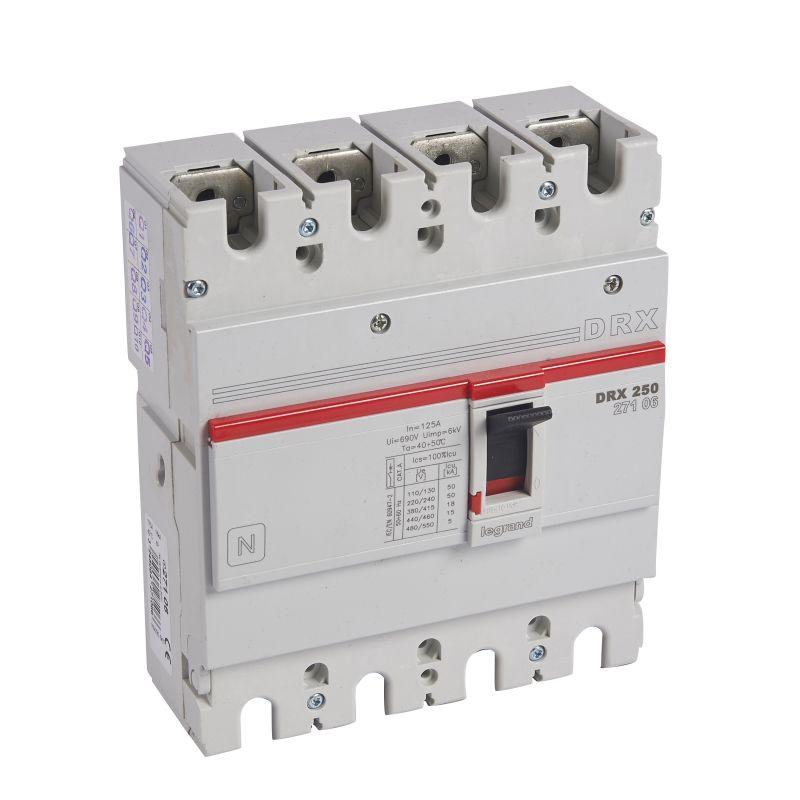 выключатель автоматический 4п 125а 18ка drx250 термомагнитн. расцеп. leg 027106 от BTSprom.by