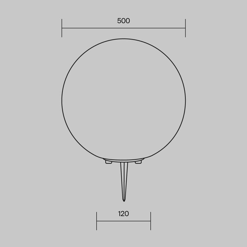  Светильник Erda 1х30Вт E27 IP54 ландшафтный Maytoni O594FL-01W1 фото в каталоге от BTSprom.by