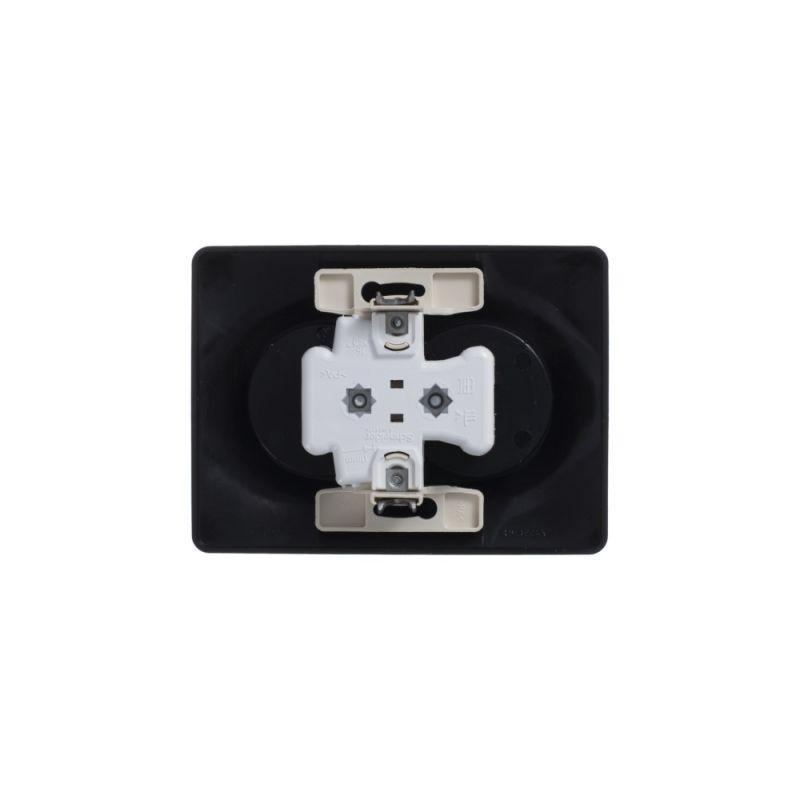  Розетка 2-м СП Glossa 16А IP20 250В без заземл. шоколад SE GSL000820 фото в каталоге от BTSprom.by