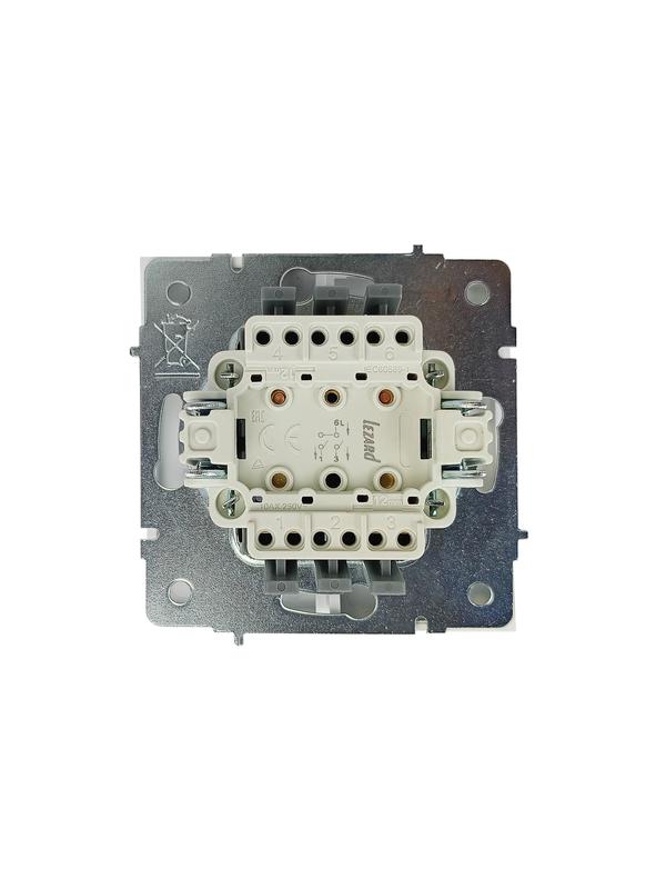  Выключатель 2-кл. СП ZIMA IP20 10А безвинт. зажим бел. LEZARD 704-0288-101QC фото в каталоге от BTSprom.by