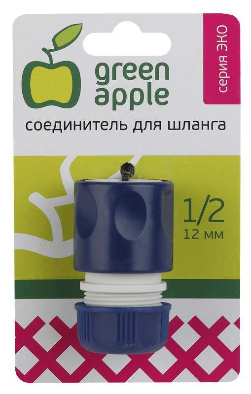  Соединитель-коннектор для шланга 12мм (1/2) пластик (50/200/2400) Green Apple Б0017768 фото в каталоге от BTSprom.by