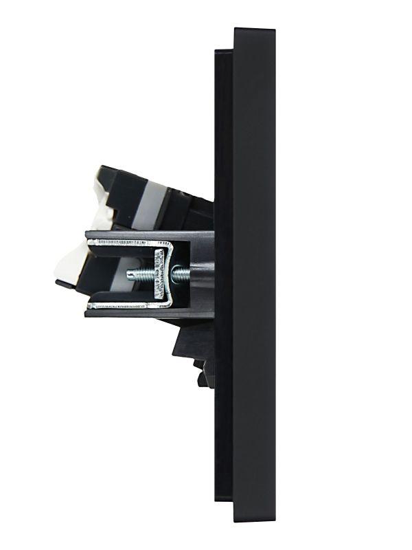  Розетка компьютерная 2-м RJ45 кат.5E FORTE&PIANO FP133 черн. IEK FP-K20-1-K02 фото в каталоге от BTSprom.by