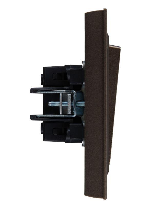  Выключатель 2-кл. СП BRITE ВСР10-2-0-БрТБ 10А в сборе бр. IEK BR-V20-0-10-K45-F фото в каталоге от BTSprom.by