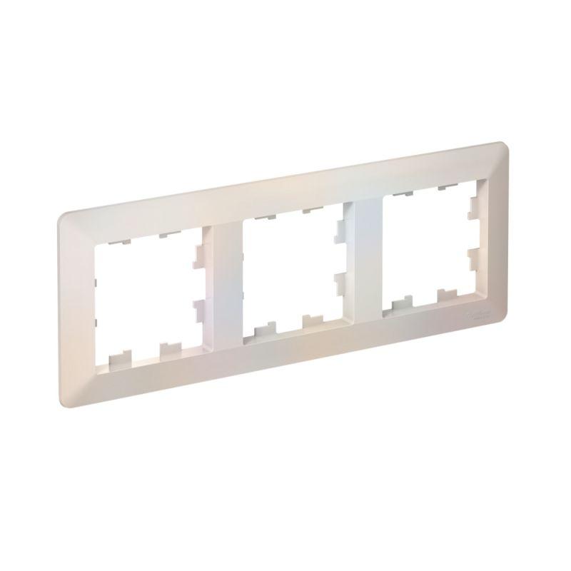 рамка 3-м atlasdesign air жемчуж./дым. бел. se atn220403 от BTSprom.by