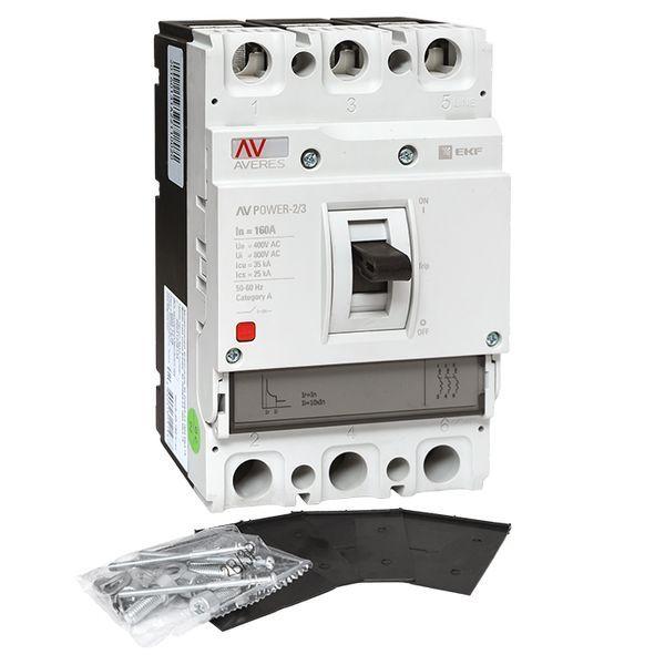  Выключатель автоматический 3п 160А 35кА AV POWER-2/3 TR AVERES EKF mccb-23-160-TR-av фото в каталоге от BTSprom.by