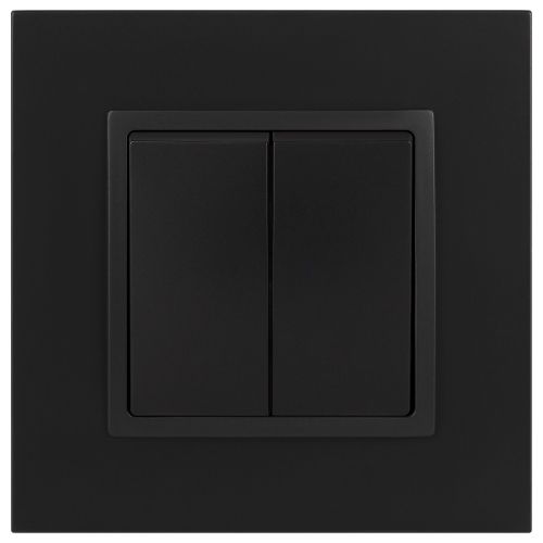  Переключатель 2-кл. СП Elegance 14-1106-05 10А IP20 250В 10AX механизм антрацит Эра Б0034247 фото в каталоге от BTSprom.by