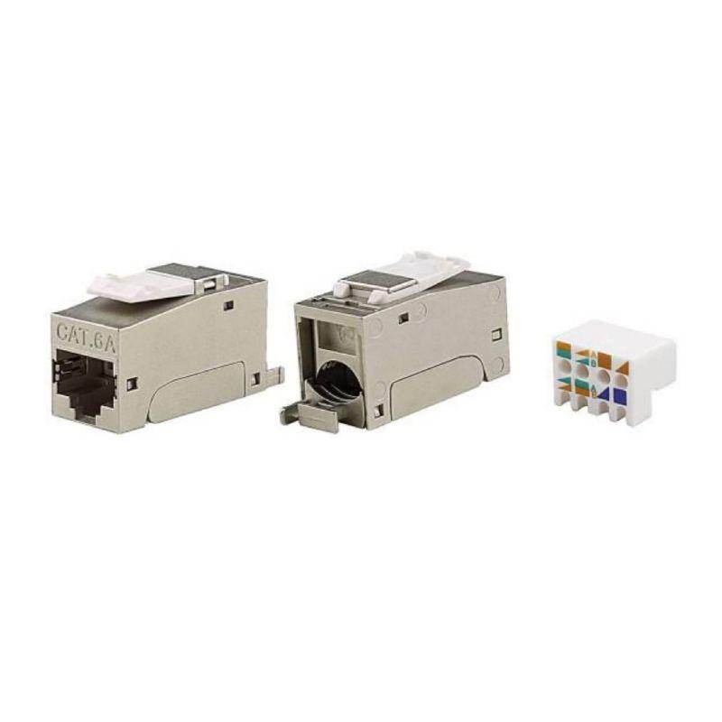 модуль keystone rj45 cat6a экранир. 90град. (форм-фактор s10) серебр. dkc rnk6af90sl от BTSprom.by