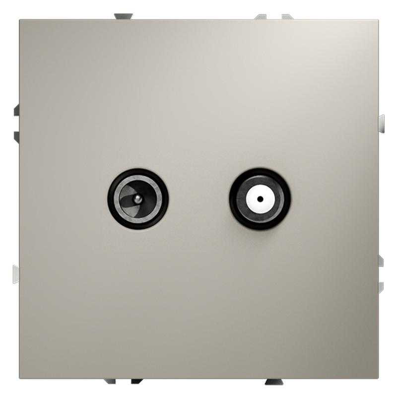 розетка телевизионная оконечная tv + sat 2-м сп s70 механизм кашемир voltum vls060403 от BTSprom.by