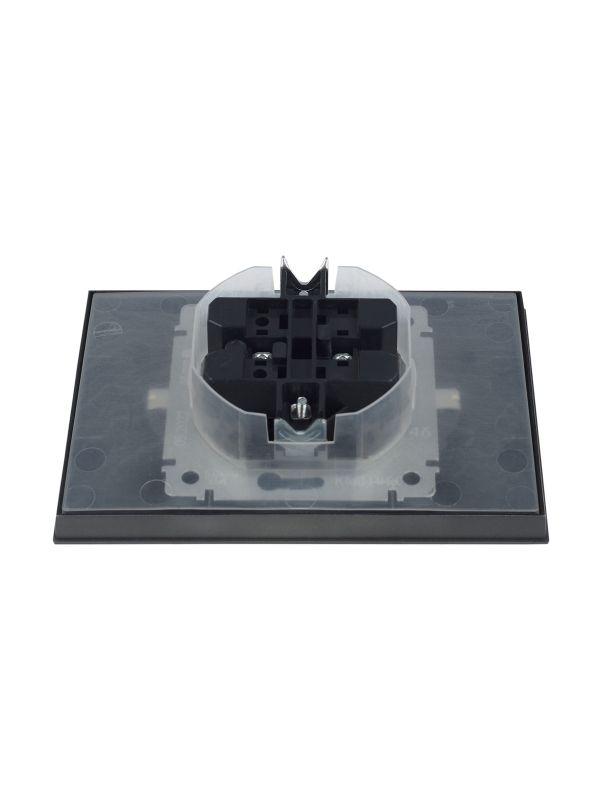  Розетка 2-м СП BRITE РСбш12-3-44-БрС 16А в сборе IP44 с крышкой сталь IEK BR-R26-16-44-K46-F фото в каталоге от BTSprom.by