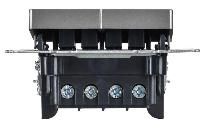  Выключатель перекрестный 2-кл. СП BRITE ВС10-2-3-БрС 10А механизм сталь IEK BR-V23-0-10-K46 фото в каталоге от BTSprom.by