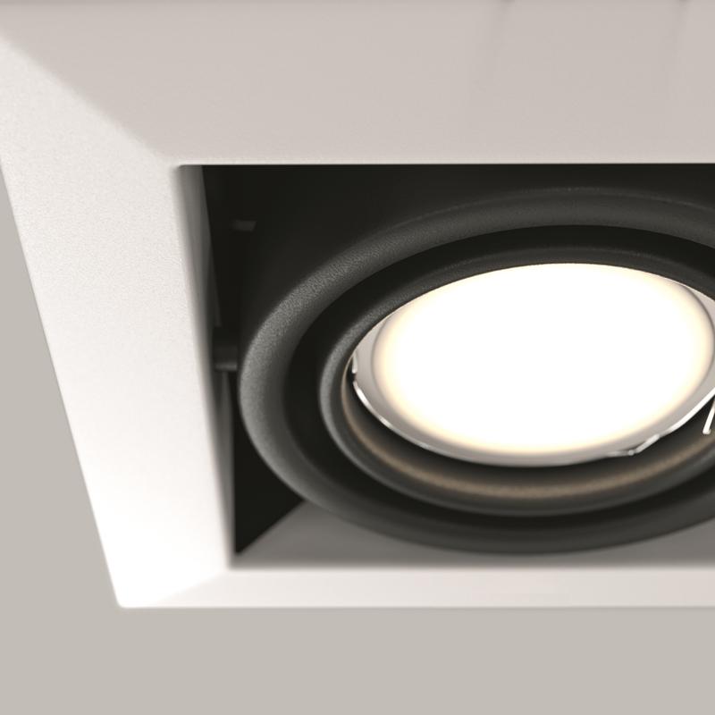  Светильник Metal Modern 1х10Вт GU10 встраив. Maytoni DL008-2-01-W фото в каталоге от BTSprom.by