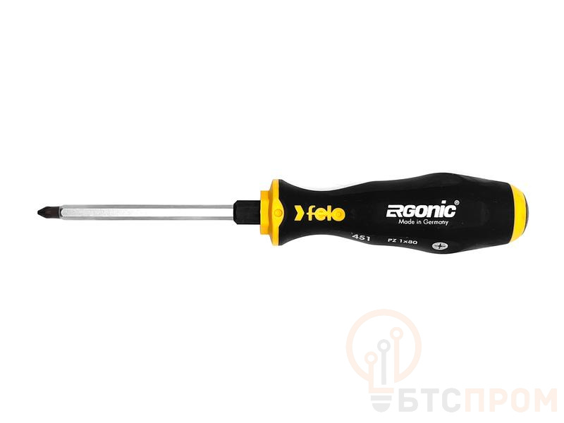 Отвертка крестовая ударная Ergonic PZ 1х80 Felo 45110240 фото в каталоге от BTSprom.by  Отвертка крестовая ударная Ergonic PZ 1х80 Felo 45110240 фото в каталоге от BTSprom.by