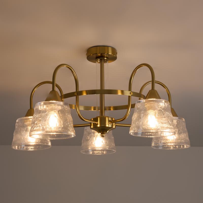  Светильник Caramel 5х60Вт E27 IP20 подвесной Freya FR5522PL-05BS1 фото в каталоге от BTSprom.by