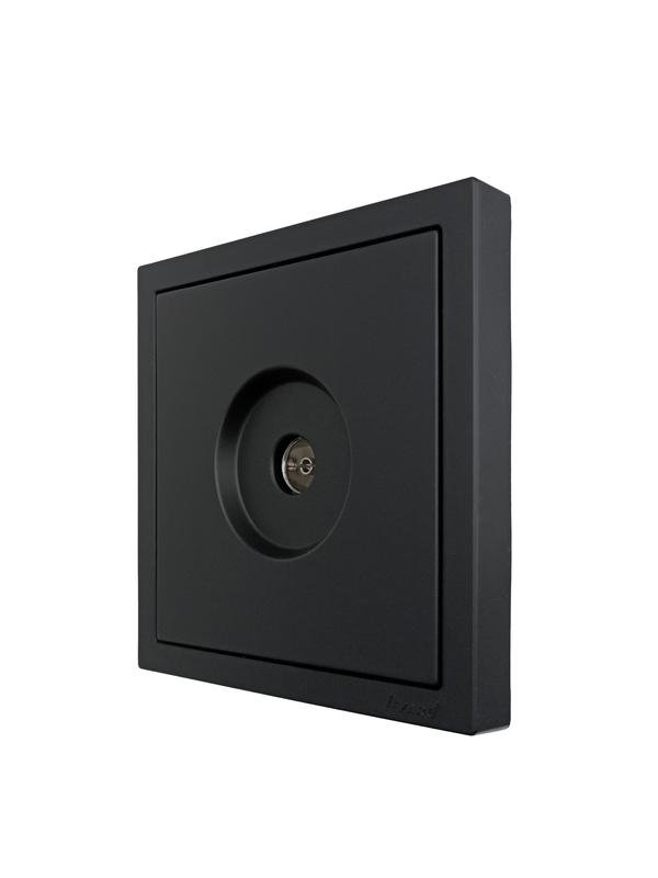  Розетка ТВ оконечная СП ZIMA IP20 черн. бархат LEZARD 704-4288-130 фото в каталоге от BTSprom.by