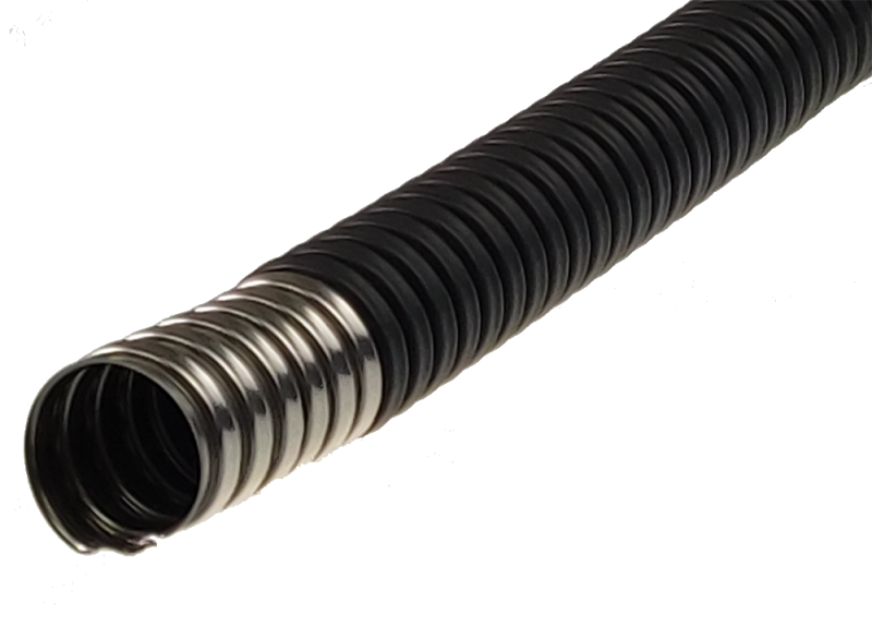 металлорукав в пвх изоляции р3-нп нг 16 в1.5 d16мм морозостойкий нерж. сталь черн. (уп.50м) гофроматик zeta44815 от BTSprom.by