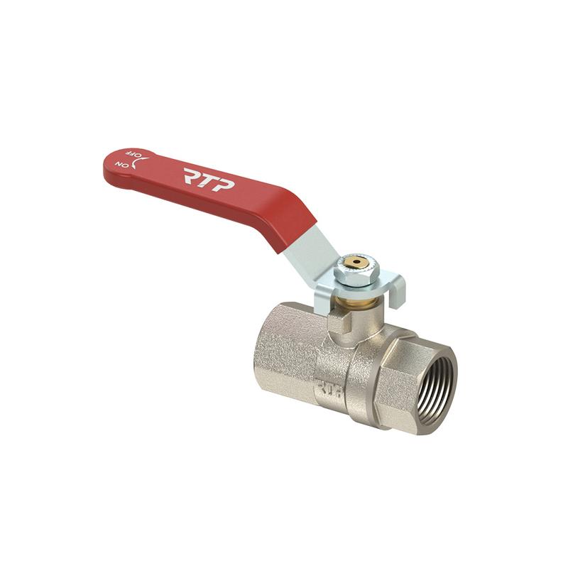кран шаровой ручка рычаг латунь внутр./внутр. резьба 1 1/4дюйм pn25 никель rtp 34649 от BTSprom.by