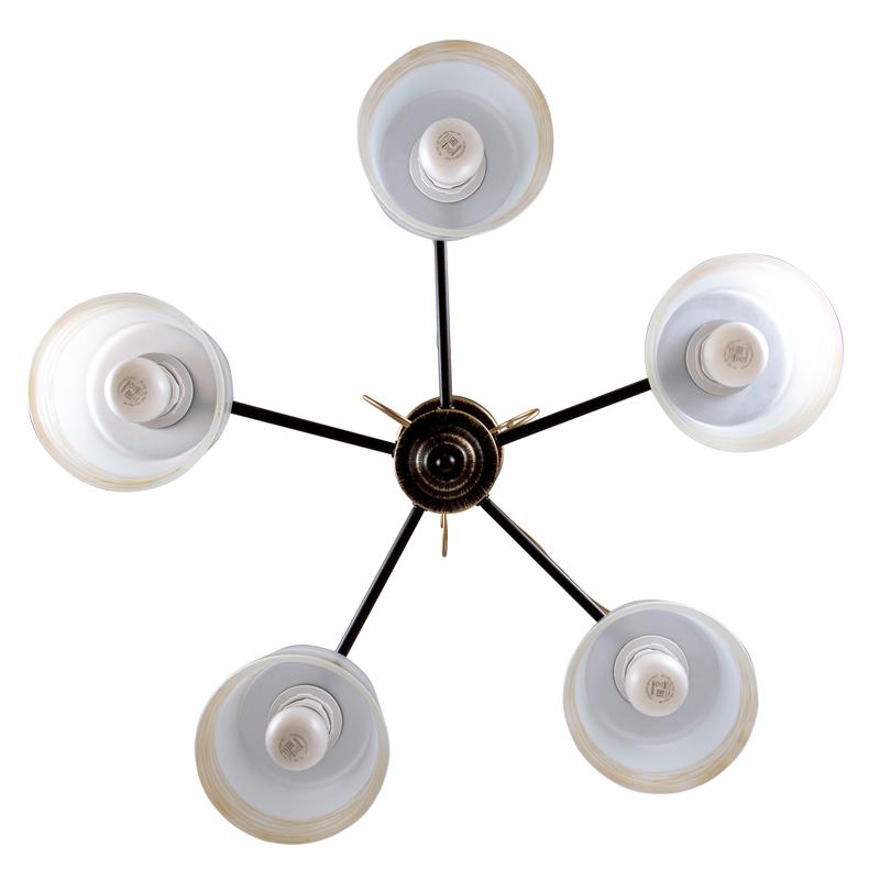  Светильник НПБ 01-5х60-151 (Плафон 00007) "Дус" 151 кор./зол. IP20 E27 (инд.упак.) Элетех 1005404056 фото в каталоге от BTSprom.by