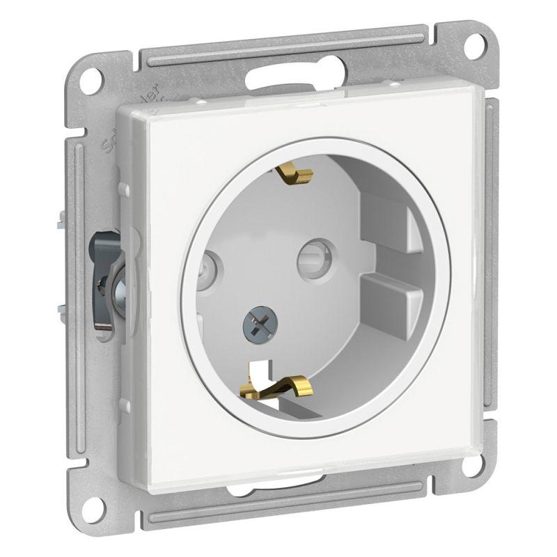 розетка 1-м сп atlasdesign art 16а ip20 с заземл. защ. шторки механизм бел. se atn200145 от BTSprom.by
