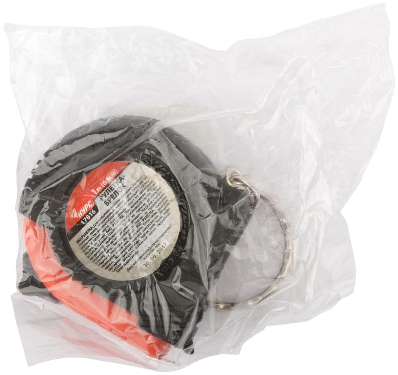  Рулетка-брелок 1мх6мм обрезиненный корпус КУРС 17816 фото в каталоге от BTSprom.by