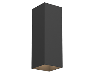 светильник светодиодный wl-cube 80х80х230 10вт 3000к ip54 60град. настенный ral9005 черн. муар varton v1-r5-91513-21000-5401030 от BTSprom.by