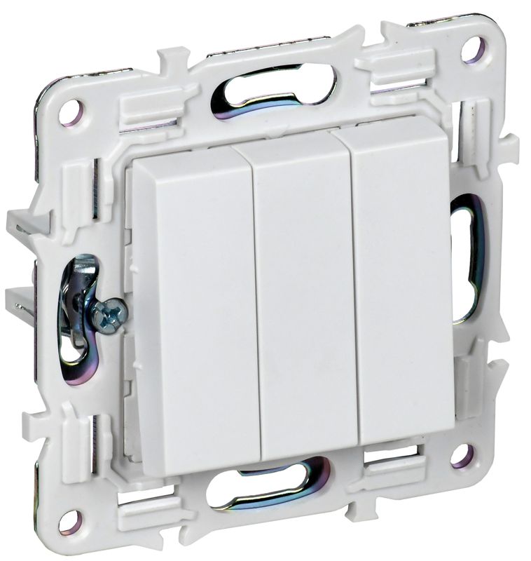 выключатель 3-кл. skandy 10а sk-v11w арктич. бел. iek sk-v30-0-10-k01 от BTSprom.by