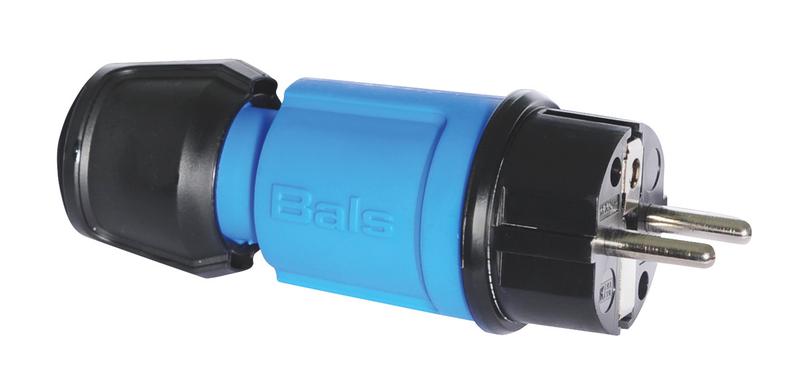 вилка schuko 16а 3п 2p+e 250в ip44 multi-grip син. bals 7370 от BTSprom.by