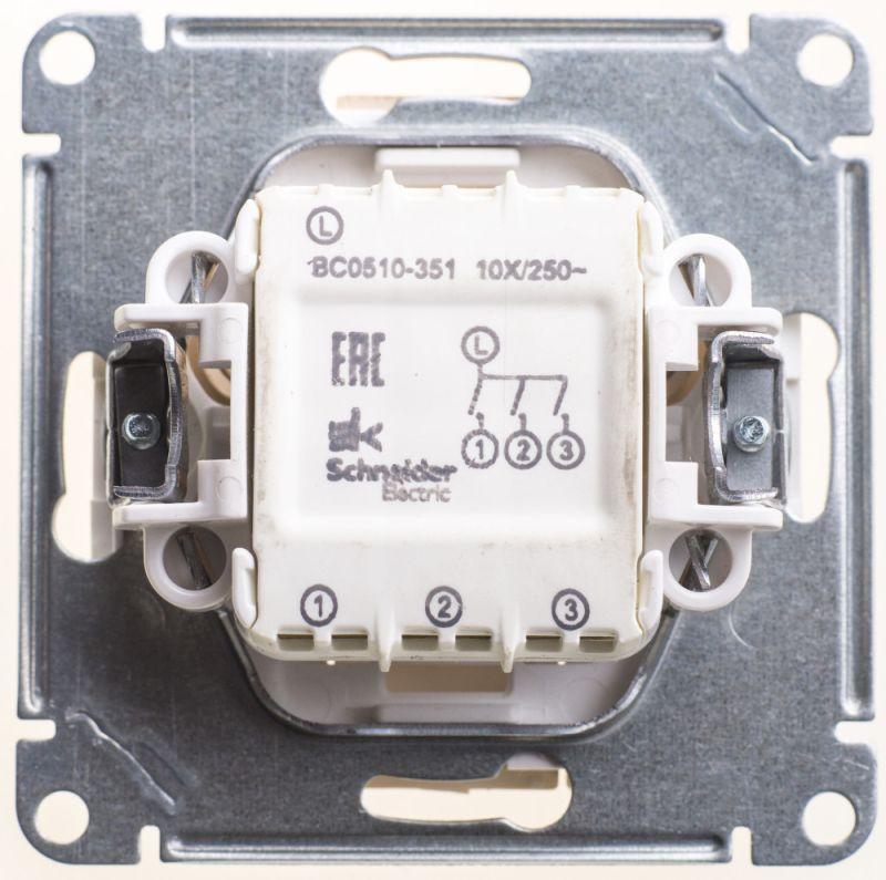  Выключатель 3-кл. СП W59 10А IP20 10AX механизм сосна SE VS0510-351-7-86 фото в каталоге от BTSprom.by