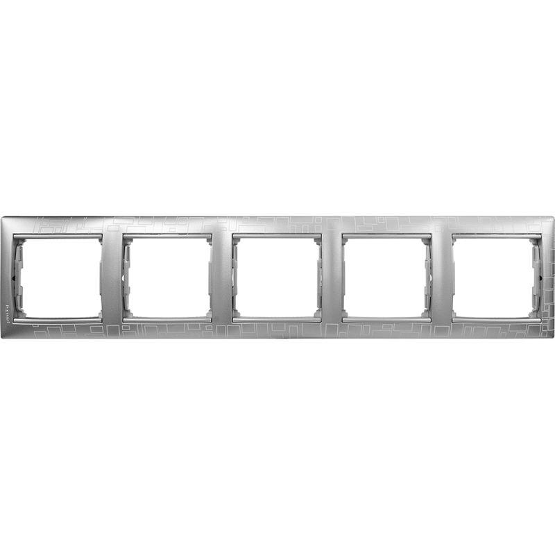 рамка 5-м valena горизонт. алюм. модерн leg 770345 от BTSprom.by