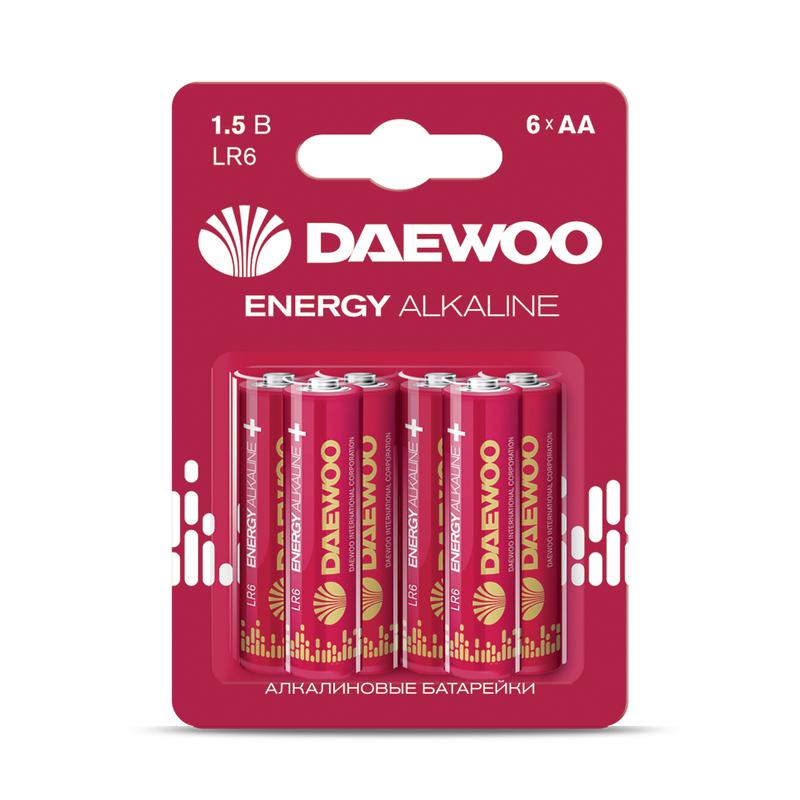 элемент питания алкалиновый aa/lr6 1.5в energy alkaline bl- 6 (блист. 6шт) daewoo 5057067 от BTSprom.by