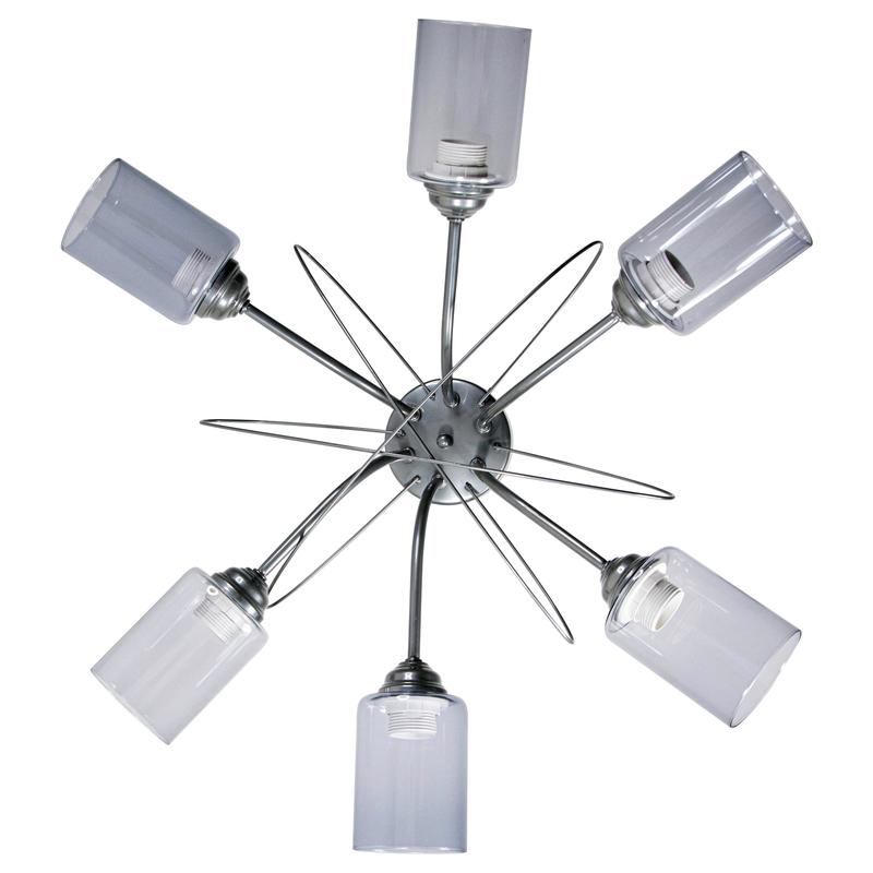  Светильник "Орбиталь" 161 (плафон 8386) НСБ 01-6х60-106 Е27 ИУ потолочн. хром Элетех 1005404478 фото в каталоге от BTSprom.by