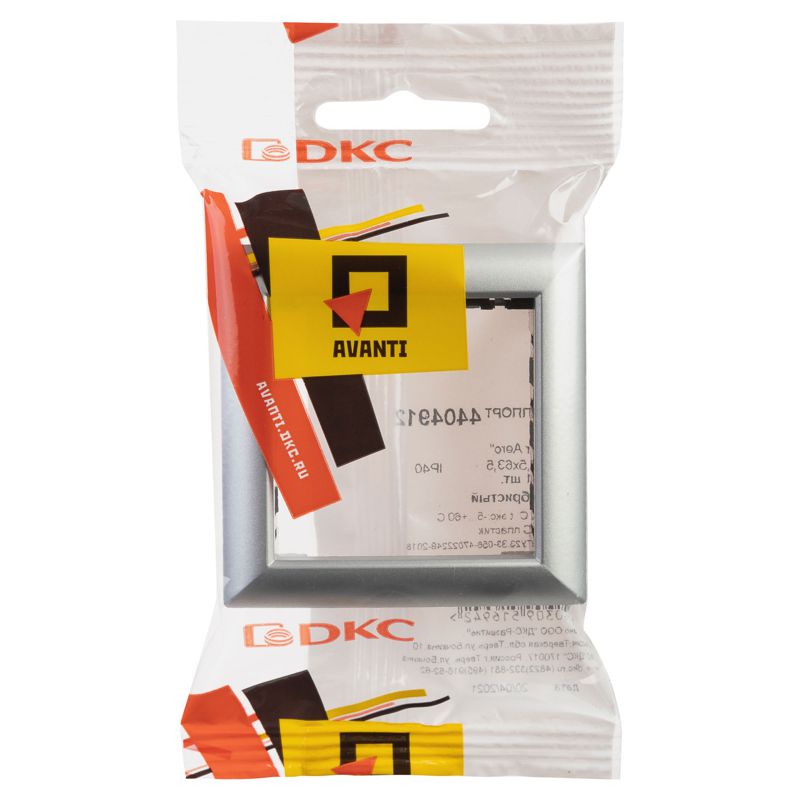  Рамка-суппорт 2мод. Avanti для "In-liner Front" серебр. металлик DKC 4404912 фото в каталоге от BTSprom.by