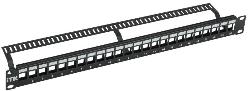 патч-панель модульная 1u utp. 24 порта itk pp24-1umu от BTSprom.by