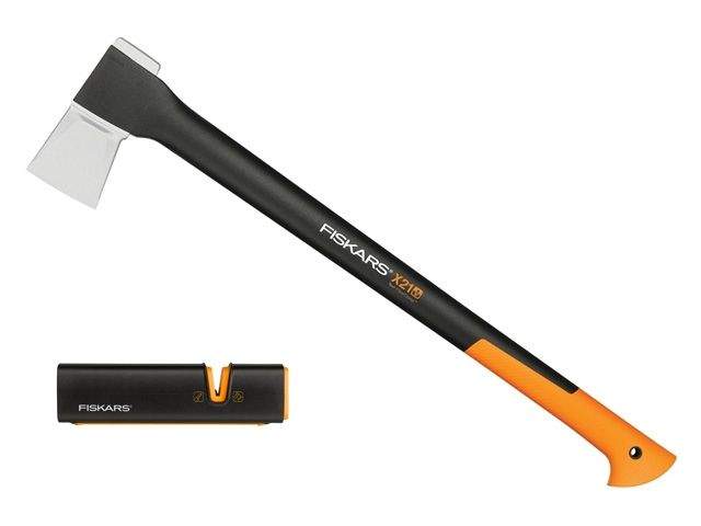 топор-колун x21 fiskars + точилка (комплект) 1019333 от BTSprom.by