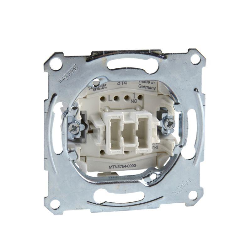  Выключатель кнопочный 1п СП Merten 10А с отдел. сигнал. контакт. для накладки с картой-ключом механизм SchE MTN3754-0000 фото в каталоге от BTSprom.by