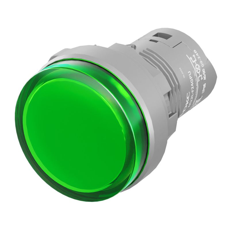 лампа сигнальная со встроенным диодом 9-24в зажим push-in зел. dkc m22l-f24gpu от BTSprom.by