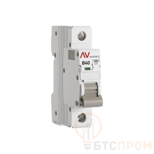 Выключатель автоматический модульный 1п B 40А 10кА AV-10 AVERES EKF mcb10-1-40B-av фото в каталоге от BTSprom.by  Выключатель автоматический модульный 1п B 40А 10кА AV-10 AVERES EKF mcb10-1-40B-av фото в каталоге от BTSprom.by