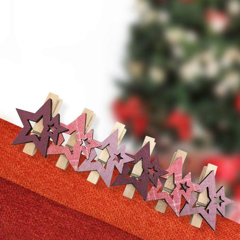 Прищепка деревянная "Звездочки" 16х4.5х1.3см IP20 роз. (уп.6шт) Neon-Night 504-034 фото в каталоге от BTSprom.by  Прищепка деревянная "Звездочки" 16х4.5х1.3см IP20 роз. (уп.6шт) Neon-Night 504-034 фото в каталоге от BTSprom.by