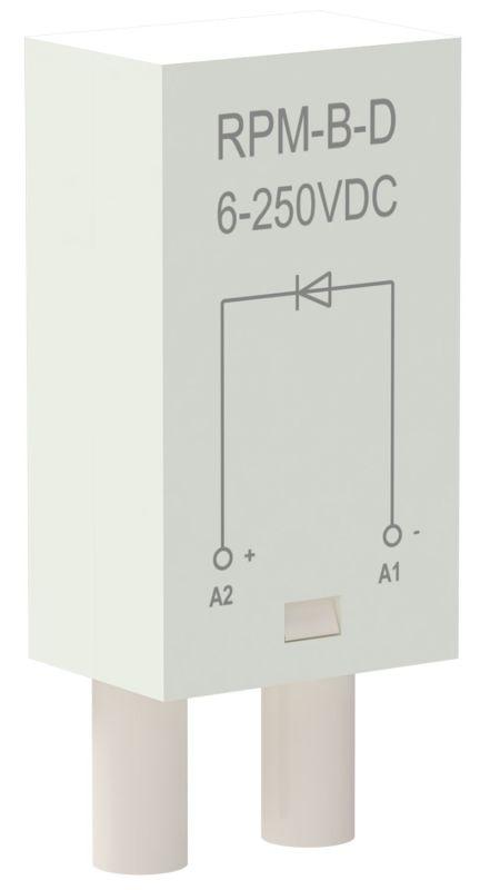 модуль защиты для реле диод 6-250в dc oni rpm-b-d-dc6-250v от BTSprom.by