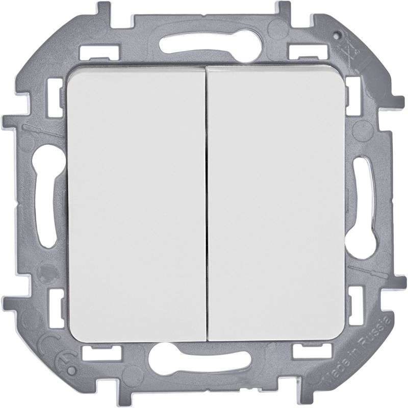  Выключатель 2-кл. Inspiria 10А IP20 250В 10AX механизм бел. IEK 673620 фото в каталоге от BTSprom.by